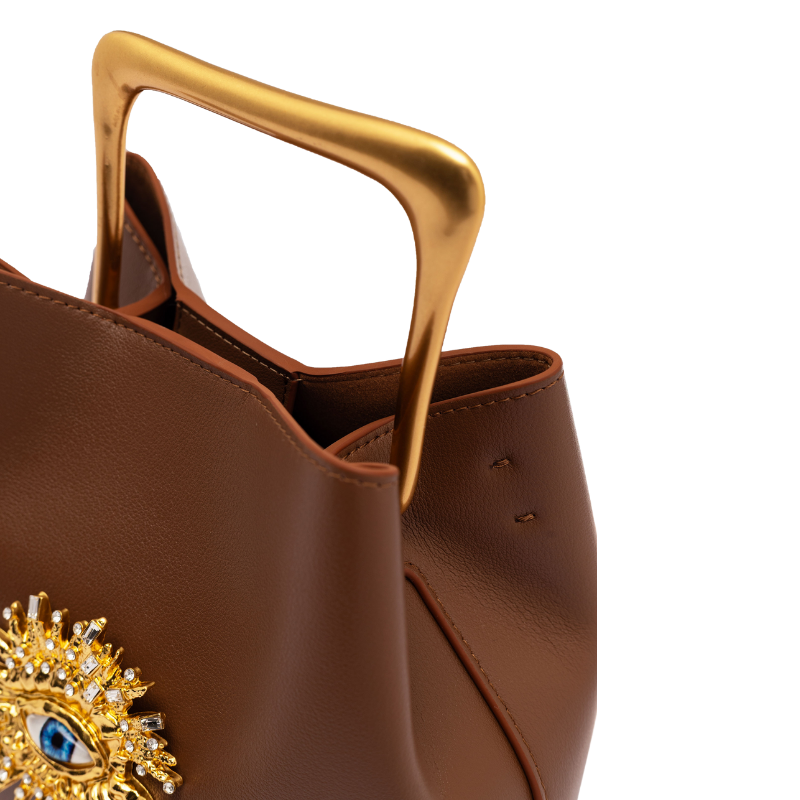 GUARDIAN GAZE – CAPPUCCINO ON GOLD ( small ) - Image 3