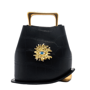 GUARDIAN GAZE – NOIR WITH CROCODILE PRINT ON GOLD