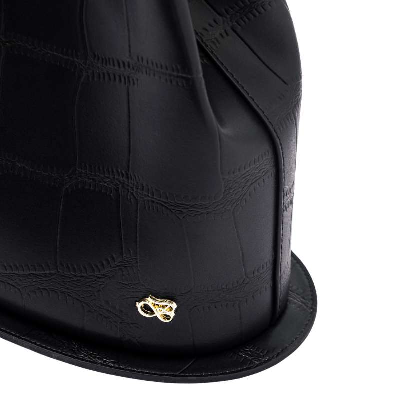 GUARDIAN GAZE – NOIR WITH CROCODILE PRINT ON GOLD - Image 8