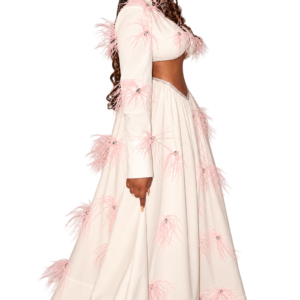 LINDA SET — PINK ON WHITE